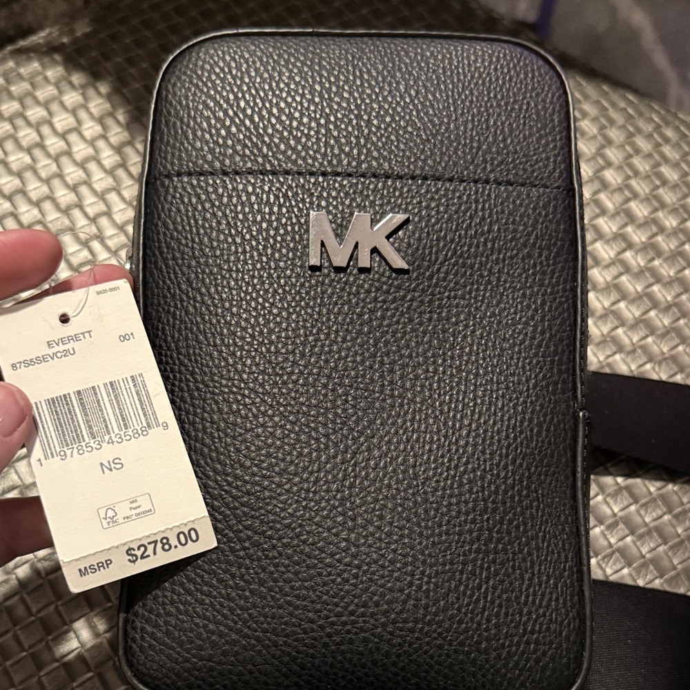 Michael Kors Black Pebbled Leather Bag